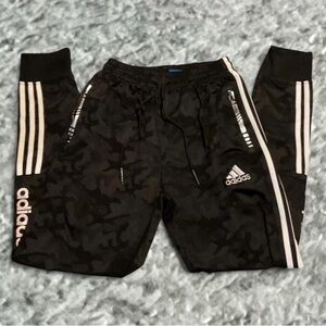 adidas Black Camo Training Shorts with Drawstring
